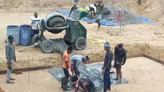 Pcc of basement foundation 