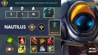 AstroNautilus Support vs Thresh - [NA] Emerald - Patch 6.3 [Wild Rift]