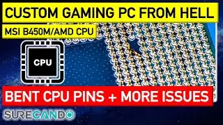 Custom built PC tune up. AMD Ryzen CPU pin bent. Shorted USB port. GPU Power issues. CPU Error LED.