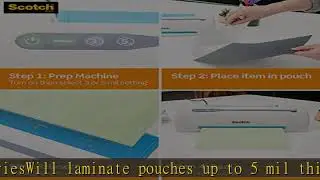 Scotch Thermal Laminator, 2 Roller System for a Professional Finish, Use for Home, Office or School