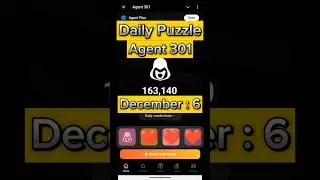 Daily Puzzle Agent 301 || December 6 || Agent 301 Puzzle today.#youtubeshorts #shorts #short