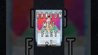Random MTG Fact 1  #commander #magicthegathering #commanderdeck #mtgcommander #cardgame #mtg #random