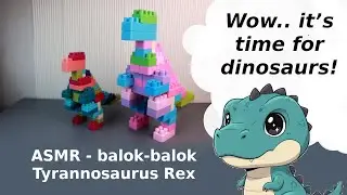 ASMR Building T-Rex | Satisfying Block Art by Adekun MotionCraft