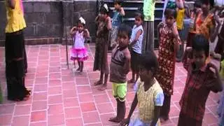 DAZZLINGSTONE orphanage children Yoga practice