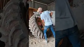 Como desmontar pneu de trator parte 2