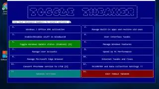Tweak Windows 10 with Windows 10 Toggle Tweaker
