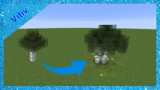 Custom Birch Tree - Minecraft Tutorial