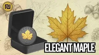 Gilded Elegant Maple &ndash; 1-oz. Fine Silver Coin