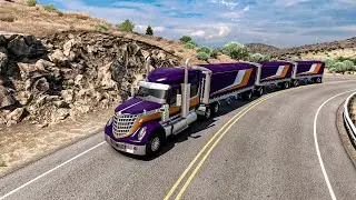 International LoneStar Tuber&iacute;a Directa | Triple Remolque por IDAHO - American Truck Simulator