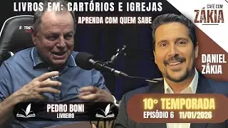 Livreiro Pedro Boni no CAF&Eacute; COM ZAKIA