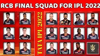 IPL 2022:Royal Challenger Bangalore (RCB)|full squad|RCB Squad 2022|RCB Team 2022