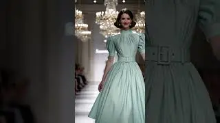 Modern Retro Runway/Vintage Revival/The Return of 1950s Elegance#VintageRunway #RetroElegance
