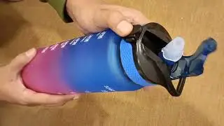 Fitness Water Bottle with Time Marker