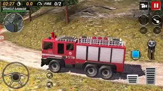 Fire Truck Driving Game 2020 - Firefighter Simulator Offroad Truck Driving Android Gameplay-H MT