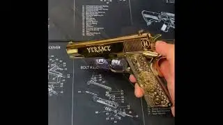 Colt 1911 45acp Versace 24k Gold Plated