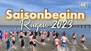 Saisonbeginn 2023 auf R&uuml;gen - Anbaden in Binz (4K-Walk)