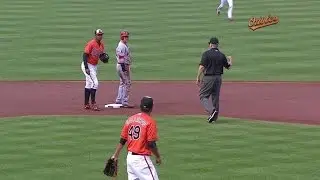 LAA@BAL: Gallardo fans Trout, Joseph nabs Calhoun