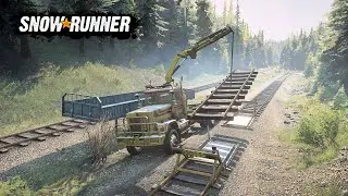 SnowRunner [PL] # 372 Odcinki tor&oacute;w na tory