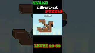 Snake Puzzle: slither to eat walkthrough level 26-30 #snakepuzzle #gaming #games #gameplay #shorts