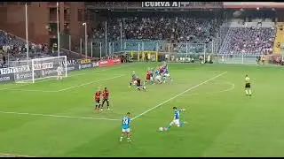 Gol Petagna Genoa-Napoli 1-2 dai distinti primo anello