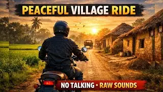 Village Bike Ride ASMR | No Commentary | Real India View
