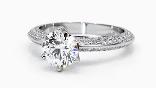 Vearby diamonds ring with 1,13ct, VVS1, D color.