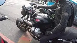 Triumph Tiger Sport 1050 vs Moto Guzzi Breva 1200 Sport acceleration
