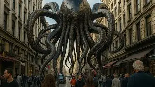 Kaiju Octopus Attacks the City &ndash; AI 