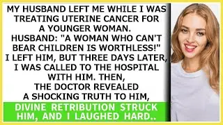 My hubby left me while I was treating uterine cancer for a mistress  But we were called the doc