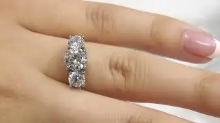 Diamond 3 Stone Ring Made In Ireland TR1004