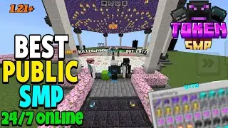 New Token SMP 🔥 | Best Cracked Public Survival Server 2026 | Java + Pe | 24/7 Online |  Free To Join