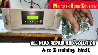 microtek solar inverter 1435 12v all Dead repair and a to z solution.