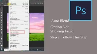 How to Enable Auto-Blend Layers in Photoshop (Fix Greyed Out Issue)@fxtechsolution