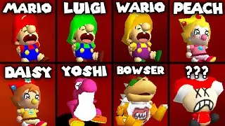 Tons of Baby Characters Burning in Lava - Super Mario 64 PC Port