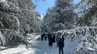 vlog5 Maroc Ourika Oukaimden (مناظر رائعة في اوكايمدن( الثلج) تغذينا في اوريكة (اغبلو