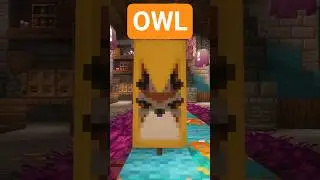 Cool Minecraft Banner 24 - Owl #minecraft #bannerdesign #gaming #tutorial #minecraftshorts