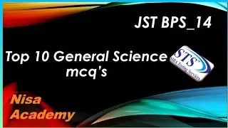 STS IBA Jst | Most important General Science mcq's 