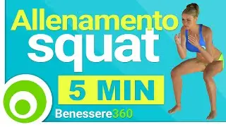 Esercizi Squat per Glutei e Cosce - Allenamento a Casa - 5 Minuti