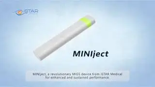 Animation of MINIject MIGS device and surgical procedure