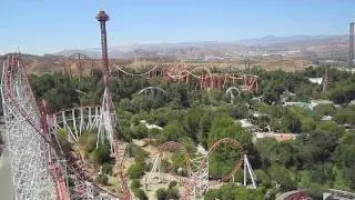 X2 Front Seat on-ride HD POV with full audio Six Flags Magic Mountain