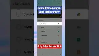 How to Order on Amazon via Google Pay UPI ? || GPay Online Merchant Trick #2025 #shorts #amazon