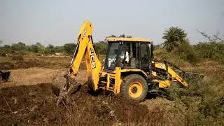 Leveling Big Ground with JCB | JCB 3DX | JCB Backhoe| JCB 74 Hp 🚜