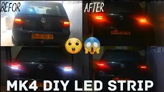 volkswagen golf IV /4 DIY led stip Modified / modification feux ariere golf 4 led dynamique  mk4