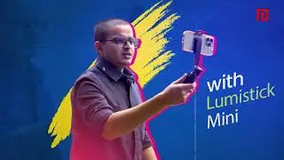 Lumistick Mini: 3-in-1 Tripod for Photos, Videos & Content | Wireless Remote & 360&deg;
