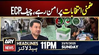 By-Election 2025 - Chief ECP Statement | ARY News 11 PM Headlines | 23rd Nov 2025