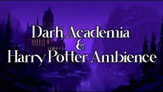 Night at the Wizard Library | Dark Academia & Harry Potter Ambience