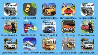 Car Simulator 2, Sling Drift, Taxi Car Simulator, Car Games Stunts, Driver Simulator, Bike Stunt 2