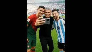 I Got a Selfie with the Two GOATs of Football 🐐⚽ | AI Dream Moment#GOATs#Ronaldo#CR7#Messi#Legends