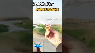 How To Make Dragonfly Paper Plane  🀄🐉| easy paperplane #shorts @RealHarsh_369