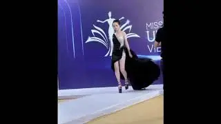 Sexy Girl FALLS in Platform Shoes at Miss University Vietnam 2025 &ndash; 2 Angles of view